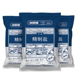 HAIWAN 海湾  加碘精制海盐 350g*6袋  