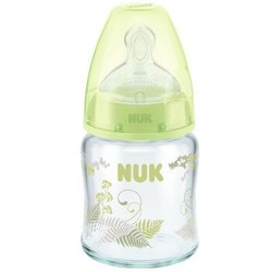 NUK 玻璃宽口奶瓶 120ml 配1号奶嘴 *5件