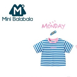 Mini Balabala 迷你巴拉巴拉 儿童纯棉短袖T恤