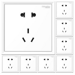 Schneider Electric 施耐德 皓朗系列 10A五孔插座*10只