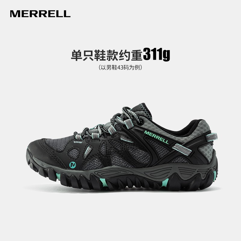 MERRELL迈乐女鞋ALL OUT BLAZE轻便透气耐磨防滑休闲鞋J65022 J65022 黑 35