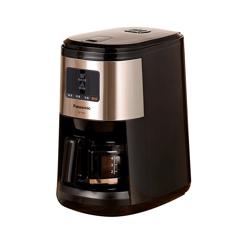 松下（Panasonic） 咖啡机咖啡机全自动 研磨现煮浓缩冲泡智能清洗 保温豆粉两用 R601白色 NC-R601KSQ(黑色)