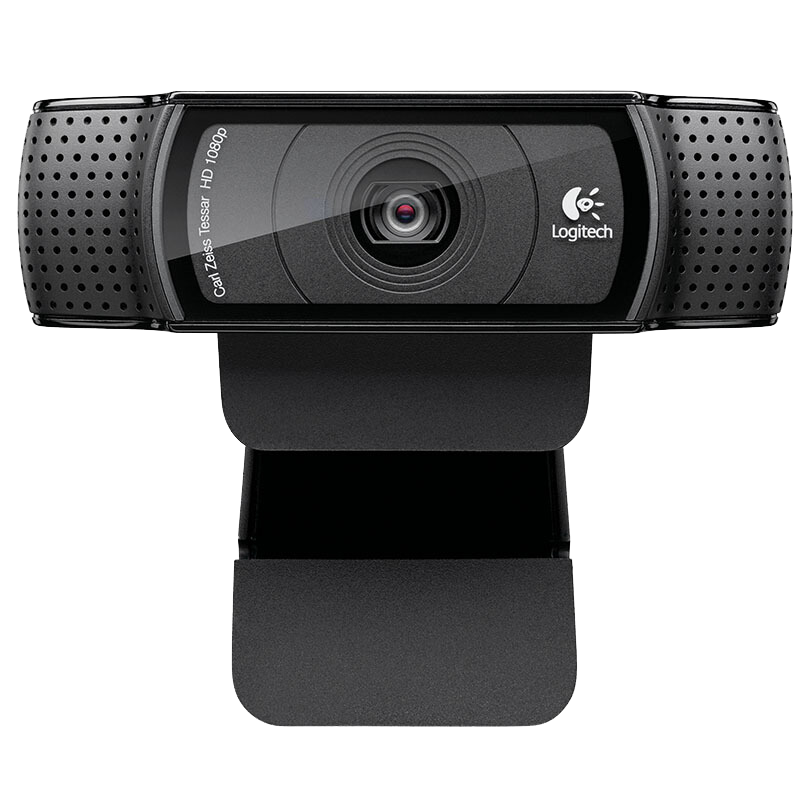 罗技（Logitech） C920 PRO 高清美颜摄像头 网红直播摄像头 视频会议 电脑摄像头网课 自动对焦摄像头黑色