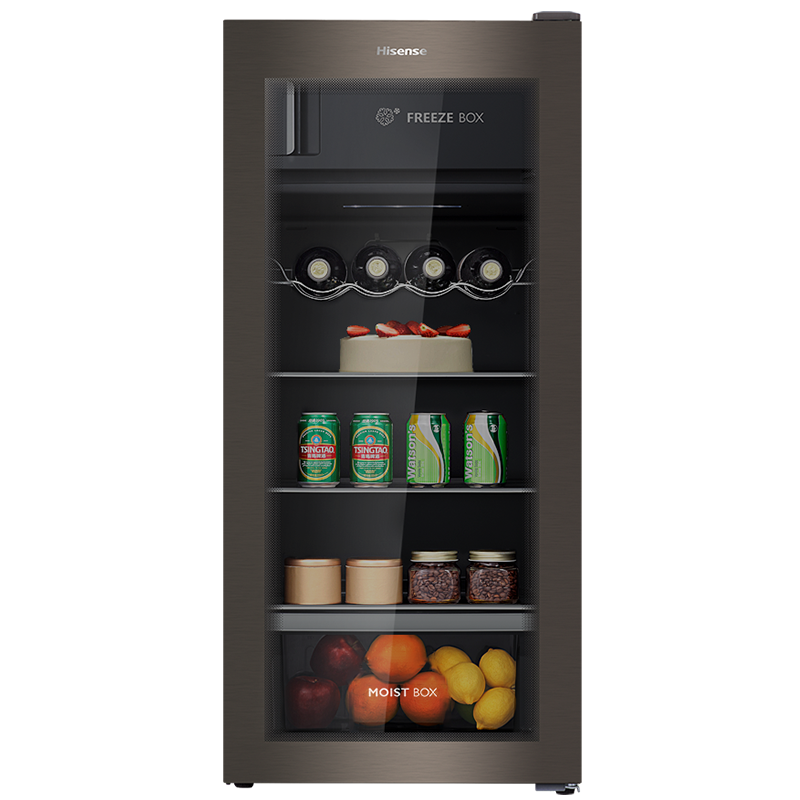 海信(Hisense)125升冰吧家用办公室 净味保鲜茶叶冷藏柜 一级能效红酒饮料柜JC-125VUT