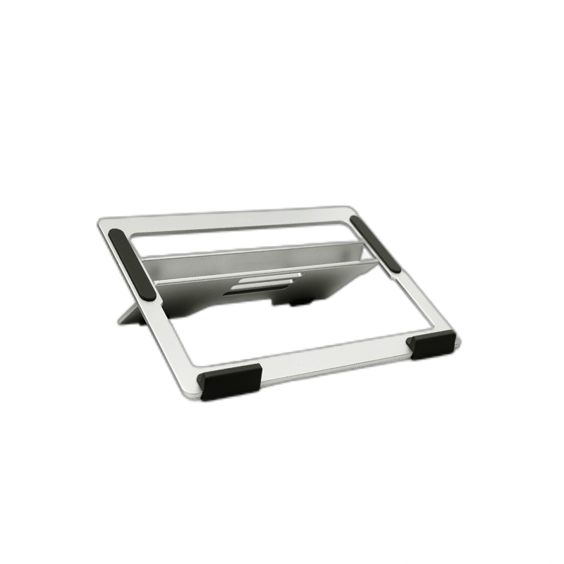 京东京造 铝合金折叠电脑IPAD支架散热支架 Macbook苹果电脑支架 银色 适用于联想苹果小米笔记本9.7~14英寸