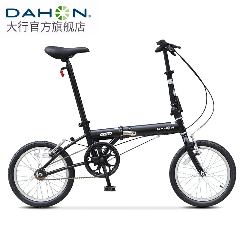 大行（DAHON）折叠自行车16英寸高碳钢单速男女式学生自行车上班通勤单车kt610 消光黑