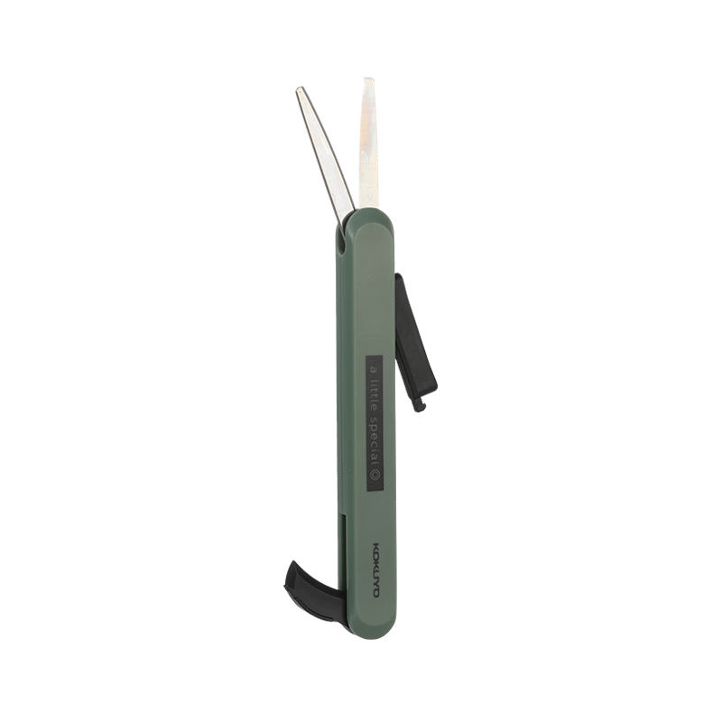 国誉(KOKUYO)一米新纯便携剪刀创意两用开箱小刀 绿色 WSG-HSS320G