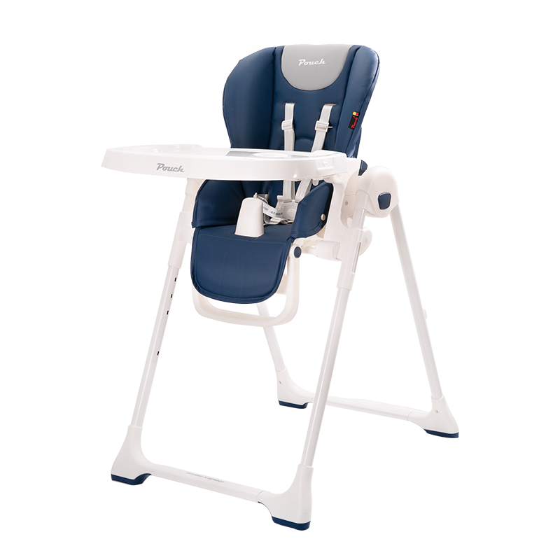 帛琦 Pouch 餐椅 宝宝婴儿儿童餐桌 多功能便携折叠  K25藏青色
