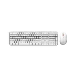 MIIIW无线办公键盘鼠标套装二代米物键盘 一键切换PC/MAC系统 全尺寸  2.4G即插即用接收器104键 白色