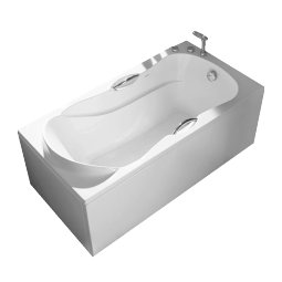 箭牌（ARROW） 亚克力普通浴缸五件套防滑浴缸家用小户型泡澡多尺寸一体成形 1.5普通浴缸(不含五金件) 左裙