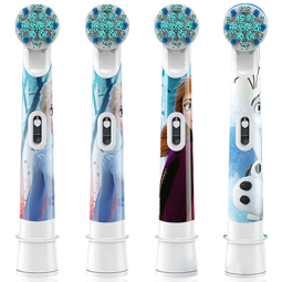 欧乐B（Oral-B）儿童电动牙刷头 4支装 适用D100K,D12儿童电动牙刷小圆头牙刷(冰雪奇缘图案)EB10-4K德国进口