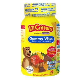 丽贵lilcritters小熊糖进口复合维生素宝宝补锌营养软糖70粒