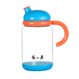 张小泉 锦味系列自动开合玻璃油壶油瓶油罐 （500ml）浅蓝色C52240100