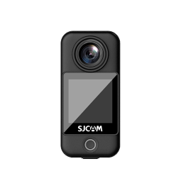 SJCAM C300拇指360可穿戴运动相机摩托车自行车头盔骑行记录仪vlog钓鱼预录户外直播摄像头 曜石黑 C300标准版 C300+16G内存卡（收藏送大礼