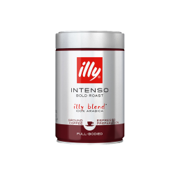 ILLY意大利原装进口 illy意利黑咖啡 意式浓缩 深度烘培咖啡粉250g/罐