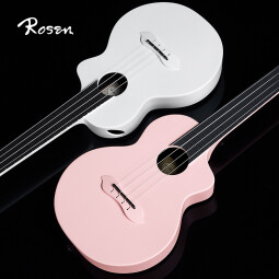 卢森（Rosen）K21尤克里里成人儿童小吉他女男生初学者乌克丽丽小乐器 仙女粉【碳纤维】