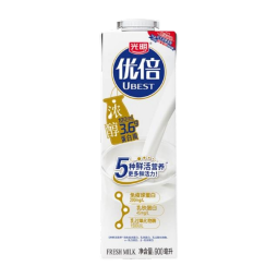 光明 优倍 高品质 全脂鲜奶 900ml*1 巴氏杀菌 家庭装 鲜奶定期购