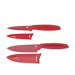 WMF 德国福腾宝 厨房刀具套装 红色水果刀具两件套 熟食刀西瓜刀水果刀 Touch刀具2件套