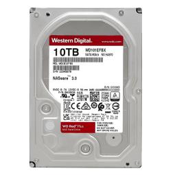 西部数据 NAS硬盘 WD Red Plus 西数红盘Plus 10TB 7200转 256MB SATA CMR (WD101EFBX)