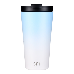 simple|modern保温保冷吸管咖啡奶茶水茶随行杯子高颜值伴手礼物男女士大容量 蓝白渐变480ML