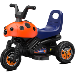 乐的儿童电动车玩具车可坐人宝宝电动车摩托车儿童汽车小孩车8020橙色