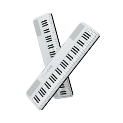 壹枱（The ONE）智能电子琴61键 成人儿童蓝牙便携初学入门乐器 小花琴COLOR 白色
