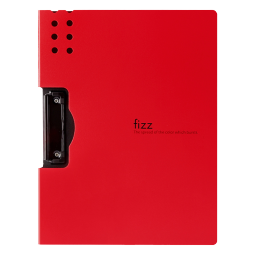 飞兹(fizz)高质感A4横式折页板夹会议夹加厚硬文件夹/试卷收纳夹/办公用品/诗朗诵签约夹板红色A6380