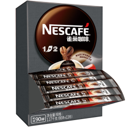 雀巢（Nestle）咖啡 速溶咖啡 1+2  微研磨咖啡粉 冲调饮品 浓郁奶香 白敬亭同款 特浓13gx90条共1170克