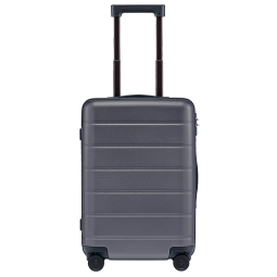 小米（MI）旅行箱万向轮拉杆箱PC箱壳男女行李箱20英寸登机箱灰色