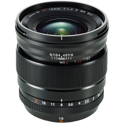 富士（FUJIFILM）XF16mm F1.4 R WR 超广角定焦镜头 超大光圈效果 适合风景和微距摄影 适用于 XT30 XT3