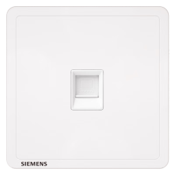 西门子(SIEMENS)开关插座 超五类电脑网络插座面板致典 雅白色
