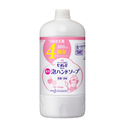 花王(KAO)宝宝儿童大人泡沫洗手液补充装超大瓶装800ml 水果清香 日本原装进口
