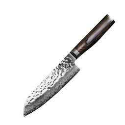 貝印贝印KAI 日本进口 旬系列Premier大马士革花纹钢家用万用刀切菜刀 三德刀TDM-0702（7吋）