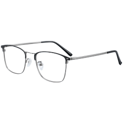 依视路（ESSILOR） 休闲商务素颜百搭成品光学眼镜框男网上配眼镜架女YSL 92038渐黑 1.60钻晶A4（建议600度以内）