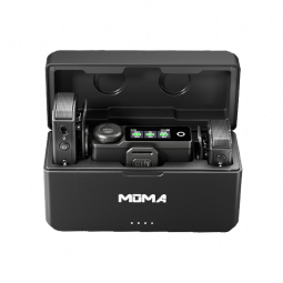 猛玛（MOMA）Lark Max一拖二无线领夹麦克风猛犸单反手机直播vlog视频户外采访收音麦