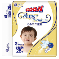 大王（GOO.N） 【新包装】光羽 拉拉裤婴儿短裤吸水透气成长裤轻薄成长裤学步裤 纸尿裤XL28片（12-17kg）