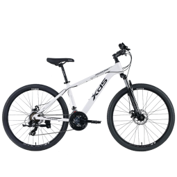 喜德盛（xds） 山地自行车黑客350机械碟刹禧玛诺21速 入门休闲单车 白/黑灰 17