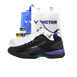 威克多（VICTOR） 羽毛球鞋胜利李梓嘉减震包裹运动鞋男女能量垫专业透气鞋A970ACE A970ACE C黑色【李梓嘉战靴】 42