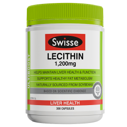 澳洲进口swisse大豆卵磷脂胶囊300粒装 lecithin卵磷脂精华 软磷脂鱼油鱼肝油好搭档 300粒*1瓶