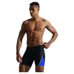 美津浓（MIZUNO）泳裤男士专业游泳裤透气抗氯泡温泉平角裤速干泳裤 藏青 L