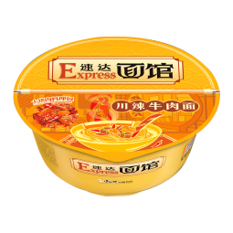 康师傅方便面 Express速达面馆 川辣牛肉面228g/盒 泡面碗面 速食零食