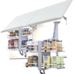 悍高（HIGOLD）升降橱柜拉篮碗篮调味篮双层厨房太空铝吊柜整体拉篮双向阻尼 多功能升降拉篮-希勒(800柜)