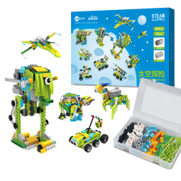 途道（tudao）电动积木拼装智能机器人太空探险亲子STEAM玩具4岁以上生日礼物