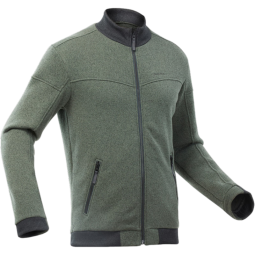 迪卡侬（DECATHLON）摇粒绒外套男抓绒内胆户外秋冬保暖夹克抓绒衣男冲锋衣内胆SH100 橄榄绿 XL