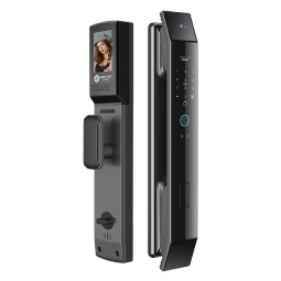 秦将军Q1指纹锁密码锁民宿公寓智能门锁电子锁家用防盗门推拉式标准锁体 Q1升级版+远程临时秘钥