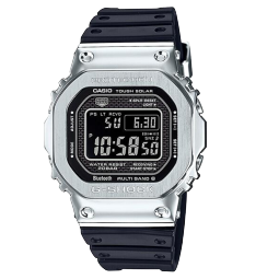 卡西欧（CASIO）35周年限定小方块金属方块小方表金砖银砖手表 GMW-B5000-1