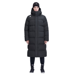 DESCENTE迪桑特 SKI STYLE系列 男女同款运动羽绒服 长款鹅绒冬季新款 男BK-BLACK(D2491SDJ89C) 男L(175/96A)