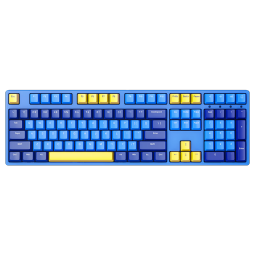 ikbc键盘机械键盘无线c104 z200pro粉色游戏樱桃键盘红黑茶青轴87键盘全键无冲突背光 C210 报丧女妖 有线 红轴