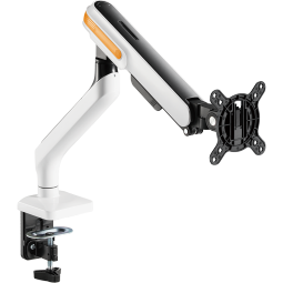 Brateck 北弧电脑显示器支架臂17-32英寸可伸缩机械臂架台式免打孔台式显示屏幕支架 【机械战甲E580】10KG承重|一体式快装