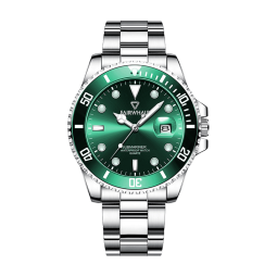 马克华菲（FAIRWHALE）手表绿水鬼男士机械风学生手表防水夜光运动国表FW-5420-1新年情人节生日开学礼物十大名品牌手表